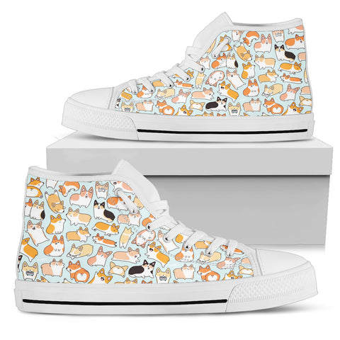 Corgi Lover Shoes - Women's High Top