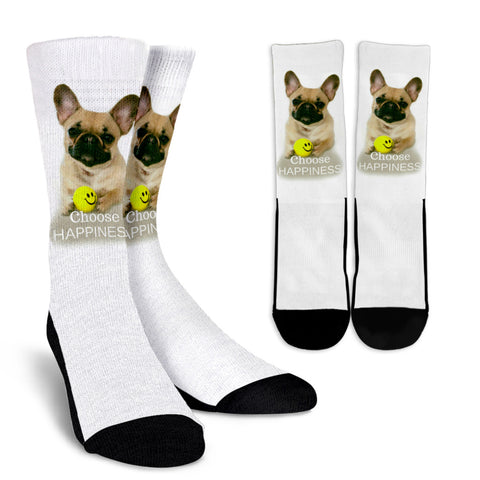 French Bulldog Crew Socks