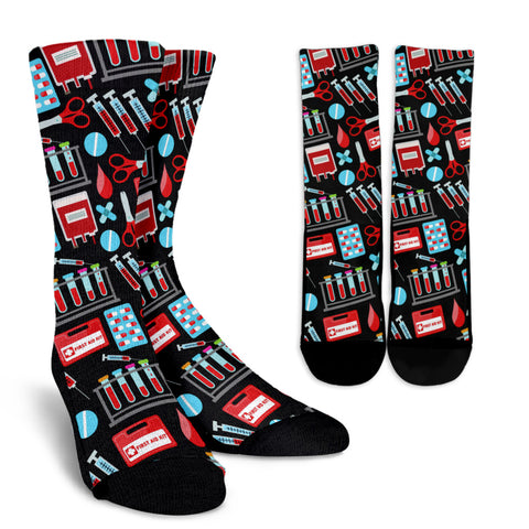 Phlebotomist Crew Socks